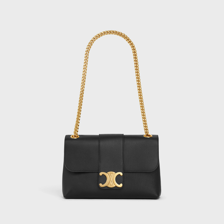 MEDIUM CELINE VICTOIRE BAG IN SUPPLE CALFSKIN BLACK - Image 4